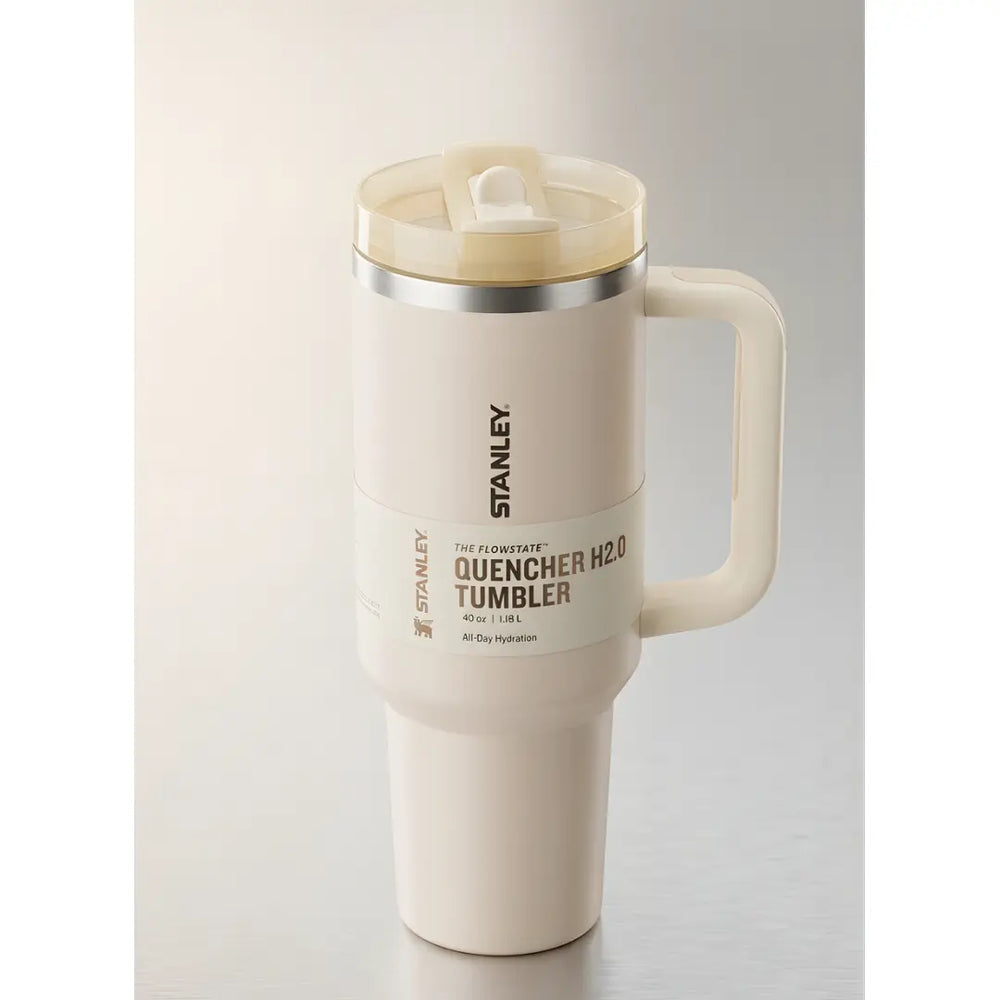 40 OZ Quencher ProTour Flip Straw Tumbler | Cream